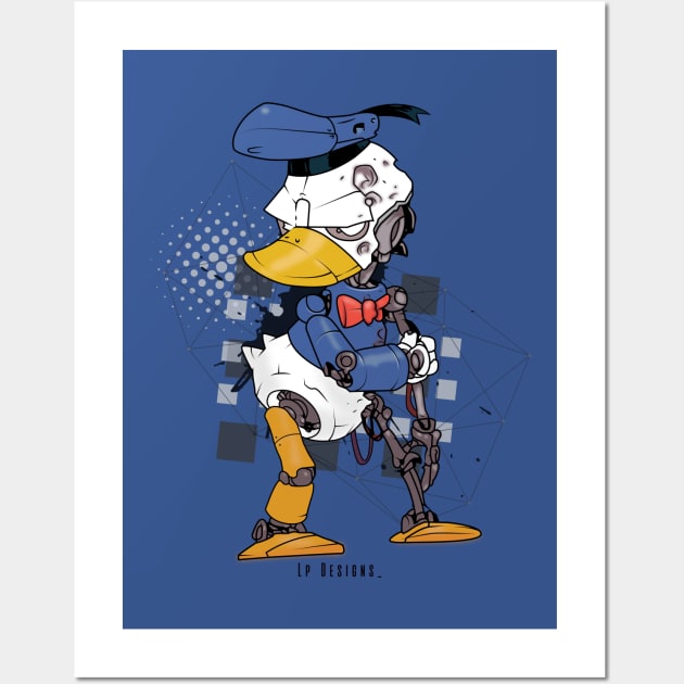 The Cyborg Duck Wall Art by LpDesigns_